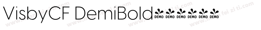 VisbyCF DemiBold字体转换